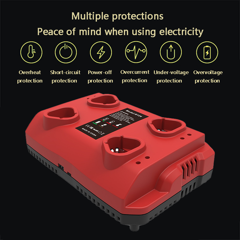 Power Tools Station - Victpower Caricabatterie rapido universale per batterie