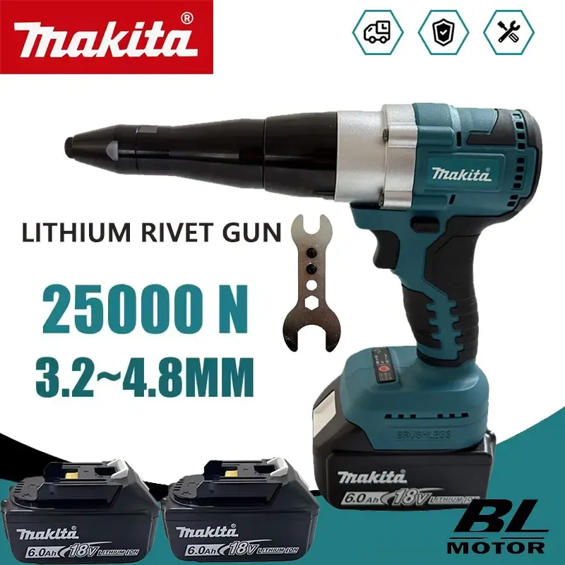 Power Tools Ridgid - Makita 25000N Pistola Rivettatrice Elettrica Brushless