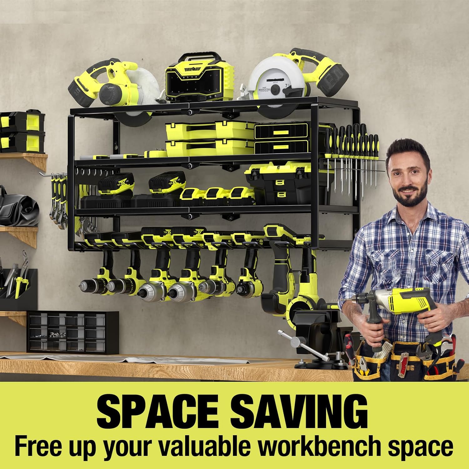 Organizzatore da Parete a 4 Li - Power Tools Station recensione e prezzo